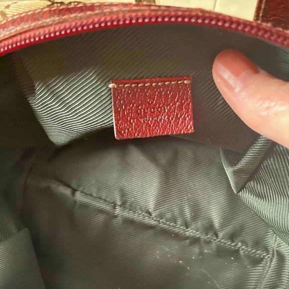 Vintage Gucci, mini Beige and Brown Monogram Bag - Picture 7 of 8